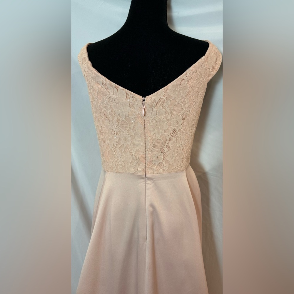 torrid Blush Pink High-Low Off-Shoulder Dress - Picture 10 of 13